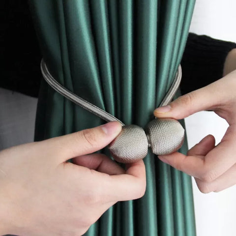 Magnetic Curtain Tieback High Quality Holder Hook Buckle Clip Curtain Tieback Polyester Decorative Home Accessories