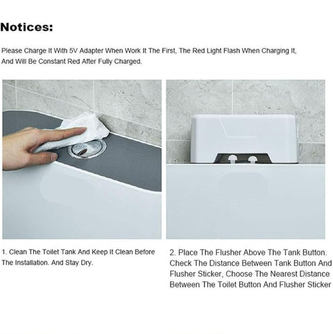 😍1st Time In Pakistan Automatic Sensing Toilet Flush Button, Touchless Smart Toilet Sensor (Free Home Delivery)